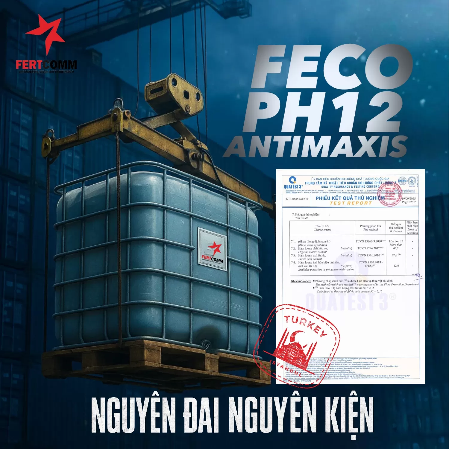 Tank nâng pH nhập khẩu Thổ Nhĩ Kỳ