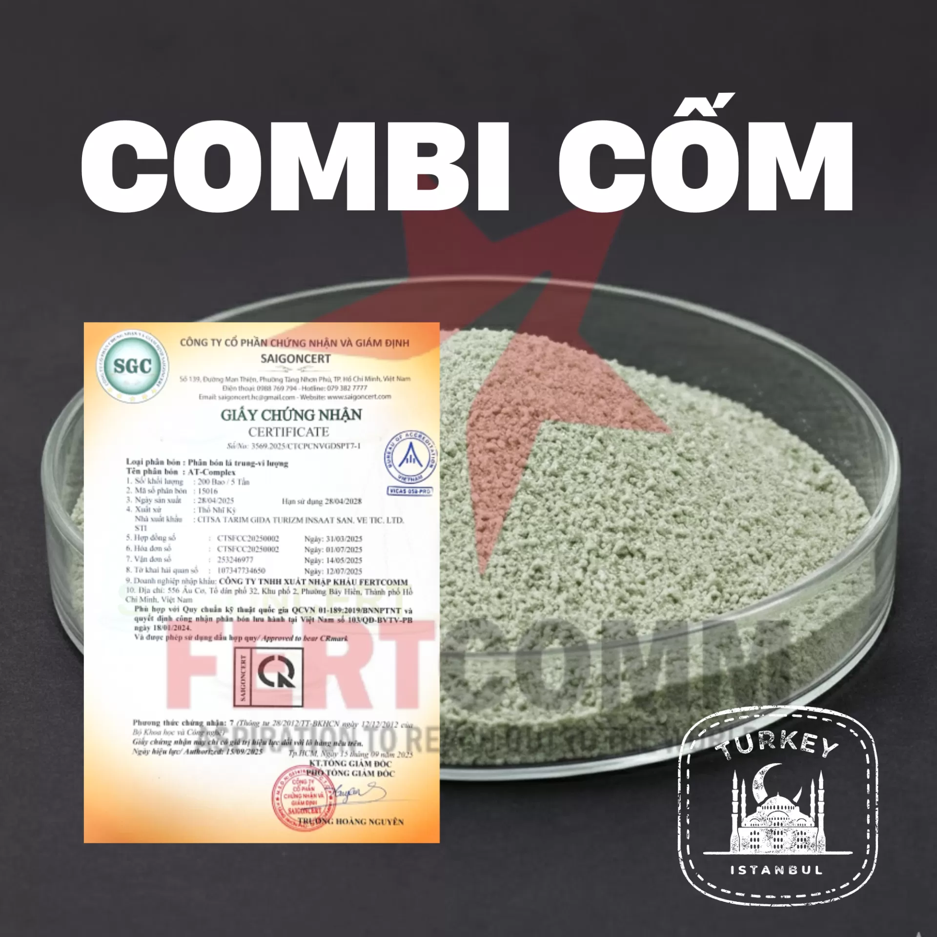 COMBI COMPLEX – Nguyên liệu vi lượng tổng hợp nhập khẩu Thổ Nhĩ Kỳ